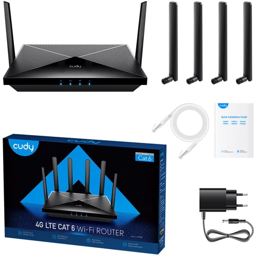 Маршрутизатор Wi-Fi Cudy LT700: Интерфейс подключения (LAN-порт) 1 x 10/100/1000 Мбит/с