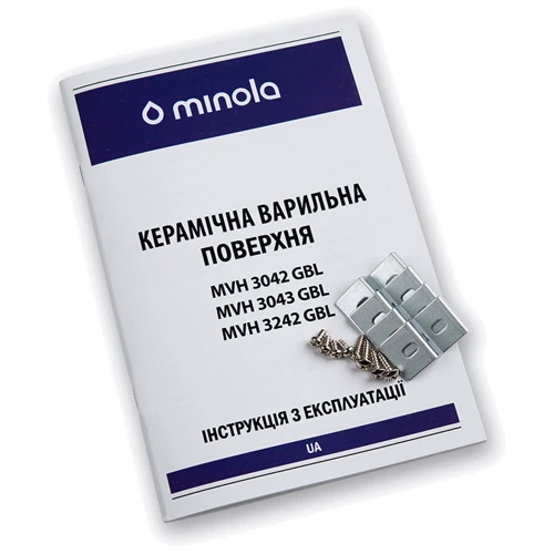 Варильна поверхня електрична Minola MVH 3043 GBL: Керамічних конфорок 2