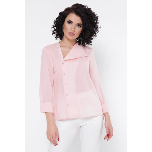 Блуза FashionUp BZ-1772A 48 рожева з довгим рукавом