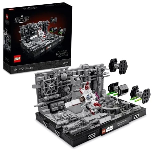 Конструктор LEGO Star Wars Диорама Пролет над Звездой Смерти 665 деталей (75329): Количество деталей, шт. 665
