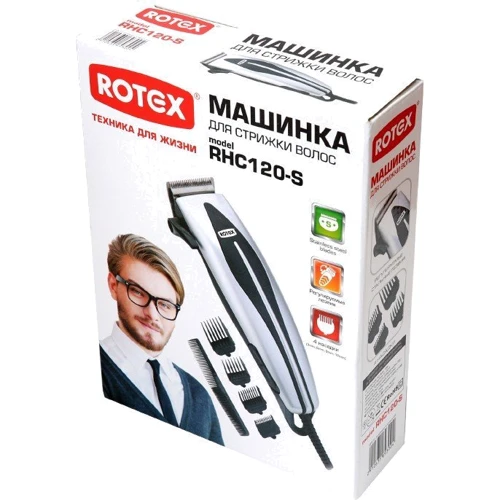 Машинка для стрижки (триммер) Rotex RHC120-S: Мощность 10 Вт