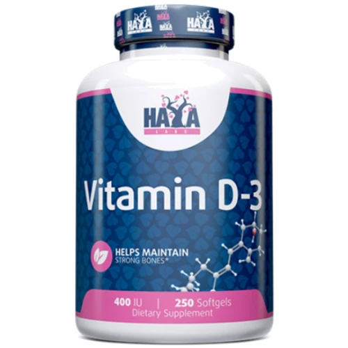 Haya Labs Vitamin D-3 / 400 IU Вітамін D3 400 ME 250 софт гель