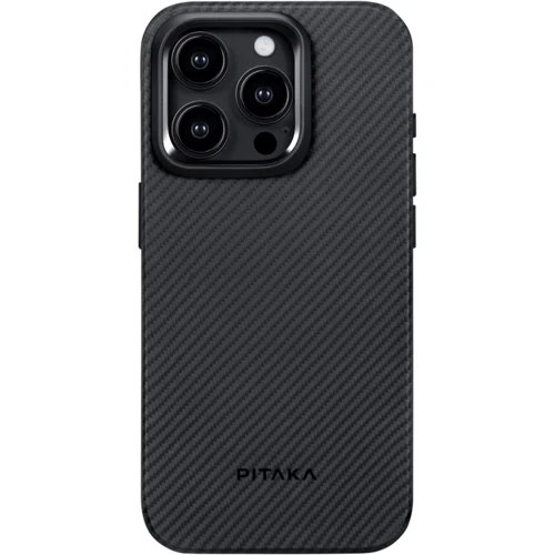 Чехол для iPhone Pitaka MagEZ Case Pro 4 Twill 600D Black/Grey (KI1501MMPA) for iPhone 15