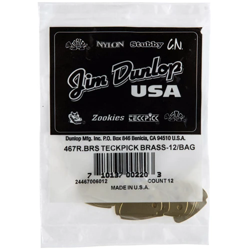 Медиатор Медиатор DUNLOP Teckpick Standard Brass (467R.BRS): Форма медиатора Standard