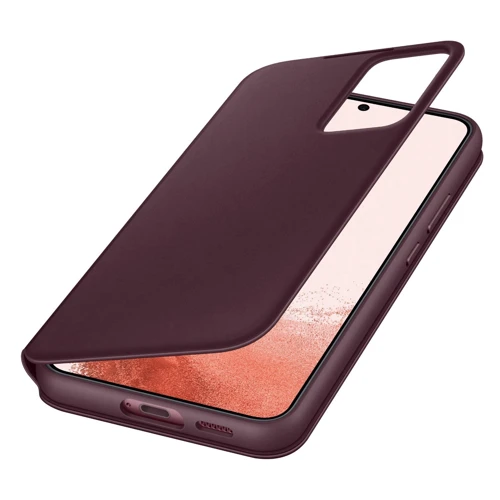 Чохол для телефона Samsung Smart Clear View Cover Burgundy (EF-ZS906CEEGRU) для Samsung S906 Galaxy S22+