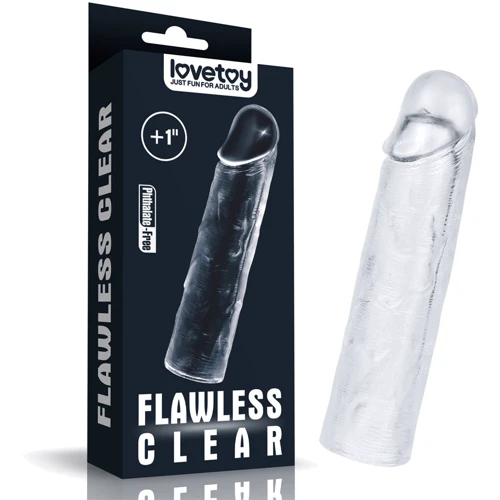 Насадка на пенис Flawless Clear Penis Sleeve Add 1''