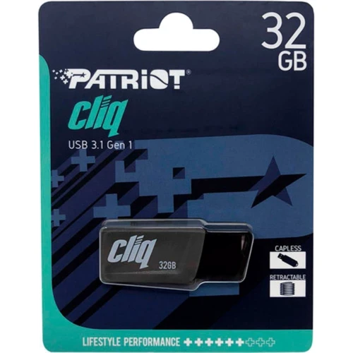 USB-флешка Patriot 32GB ST-Lifestyle Cliq USB 3.1 Grey (PSF32GCL3USB): Стандарт USB USB 3.1