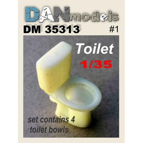 Аксессуары для диорамы DAN models Туалет (набор №1) 4 шт. DAN35313