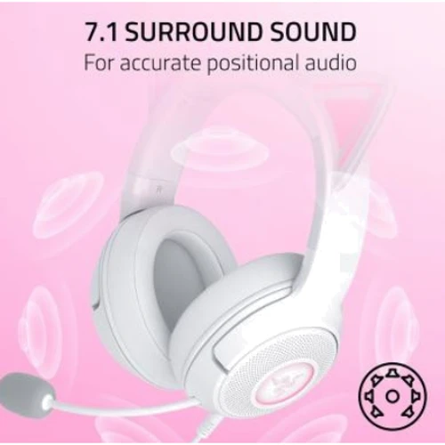 Наушники Razer Kraken Kitty V2 White (RZ04-04730600-R3U1) фото 5