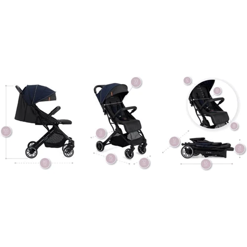 Прогулочная коляска Momi Estelle Navy Blue (WOSP00002): Возможность установки люльки нет