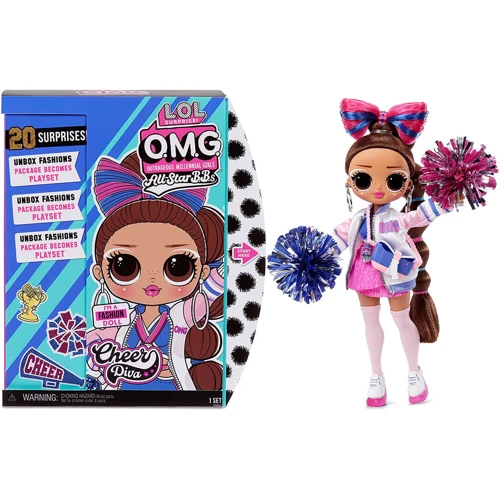 Ігровий набір з лялькою L.O.L. Surprise! серії O.M.G. Sports Doll - Леді-Чирлідер (з аксесуарами): Вік от 3 лет