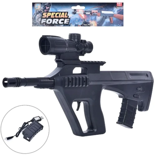 Автомат 44 см с USB зарядкой водяные и пластиковые пули 8 шт. (03-1): Производитель Noname