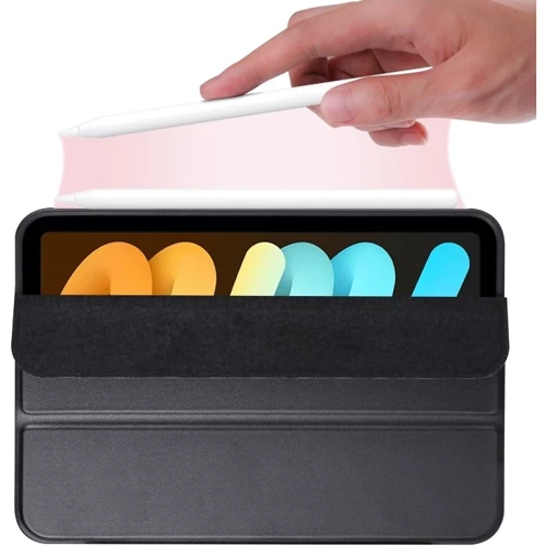 Аксессуар для iPad BeCover TPU Case Book Black for iPad Mini 7 2024 (712427): Особенности режим автопробуждения/сна, трансформируется в подставку, Удобно держать в руке, Стильный дизайн