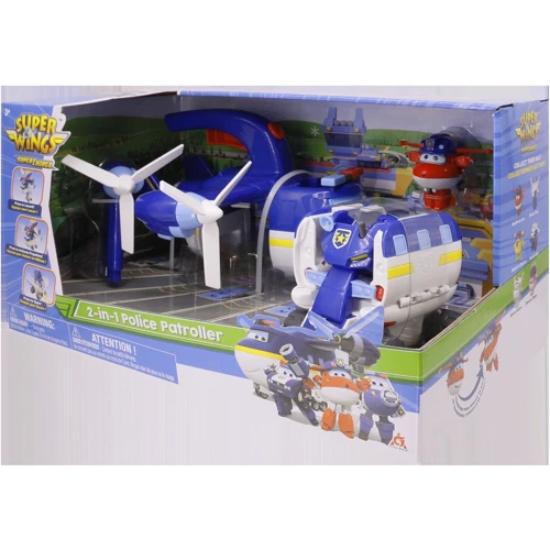 Игровой набор Super Wings 2-in-1 Police Patroller 2 в 1 Полицейский транспорт (EU740834)