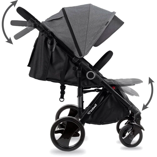 Прогулочная коляска Kidwell CARELL Dark Gray (Hnrt_4257): Пол ребенка Унисекс