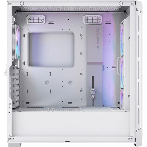 Корпус Cougar Airface Pro RGB White (CGR-5AD1W-AIR-RGB): Матеріал передній панелі пластик и металл