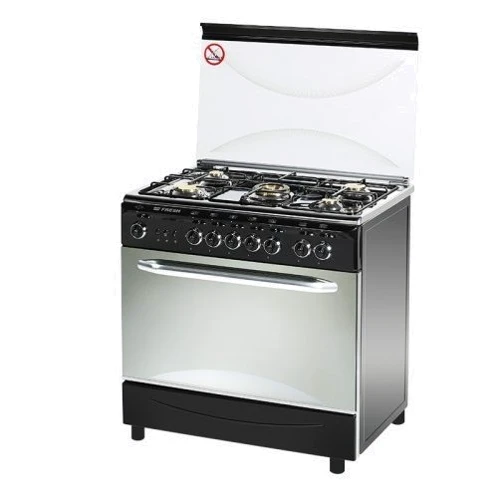 Газовая плита Fresh I80G5\01 (черный/нержавеющая сталь): Размеры 55х80х85 см