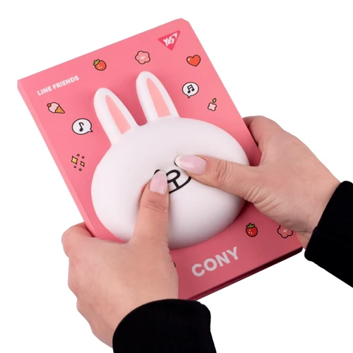 Блокнот-сквіш YES А5, 128 арк., лін. Line Friends. Cony (151788) фото 6
