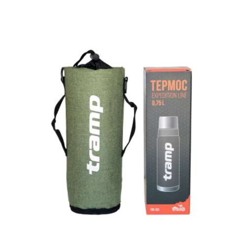Термочохол Tramp для термоса 0,75 л оливковий (TRA-289-olive-melange): Об'єм, л 0.75