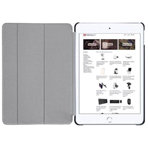 Аксесуар для iPad Macally Protective Case and Stand Black для iPad 10.2 (2019-2021) (BSTAND7V2-B): Особливості Складывается в подставку, Надежная защита от царапин и загрязнений, отделение для стилуса, режим авт