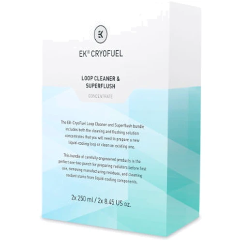 Система охлаждения EKWB EKWB EK-CryoFuel Loop Cleaner + Superflush (Concentrate 250mL): Назначение Для охлаждающего контура СВО