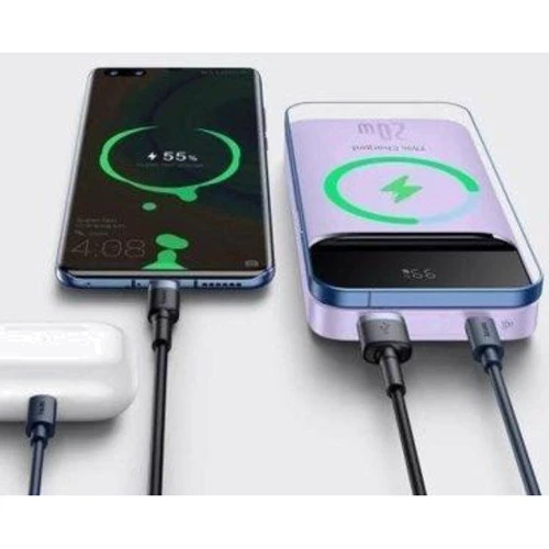 Внешний аккумулятор Baseus Power Bank 10000mAh Wireless Charger Magnetic 20W Purple (PPCX010005): Кабели/переходники для смартфонов в комплекте USB Type-C