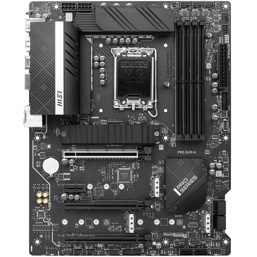 MSI PRO Z690-A: Додатково Поддержка UEFI, Радиатор на VRM, Поддержка RAID