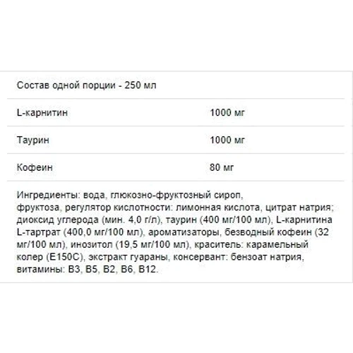 Жиросжигатель Power Pro Carnitine Energy 250 ml Lemon: Пол Унисекс