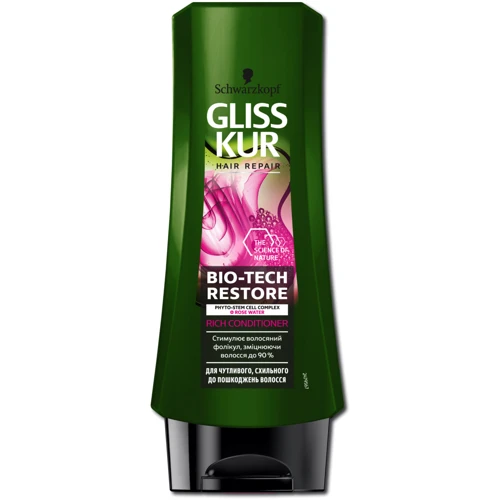 Schwarzkopf Gliss Kur Bio-Tech Restore Conditioner 200 ml Кондиціонер для чутливих волосся, схильних до пошкоджень