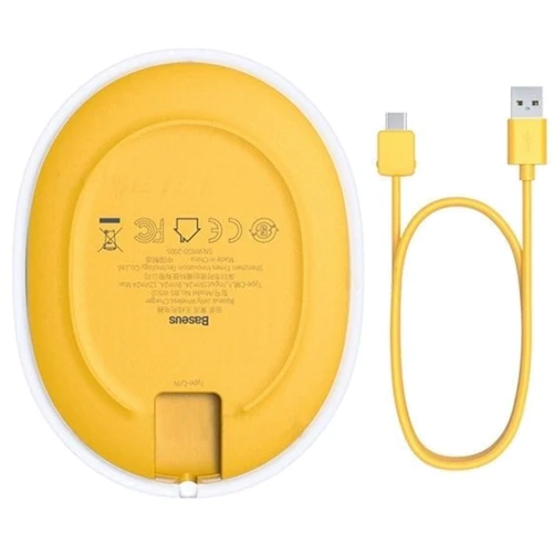 Зарядное устройство Baseus Wireless Charger Jelly 15W Yellow (WXGD-0Y): Кабель в комплекте USB-C