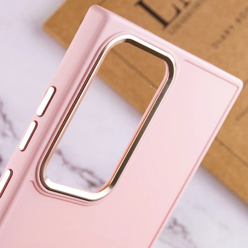 Чехол для телефонов TPU Case Bonbon Metal Style Light Pink for Samsung S928 Galaxy S24 Ultra: Материал TPU (термополиуретан)