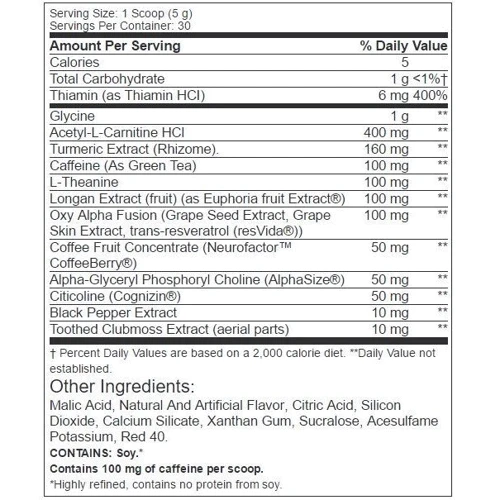 BSN Neuro FX 150 g /30 servings/ Tropical Punch: Тип Комплекс до тренировки