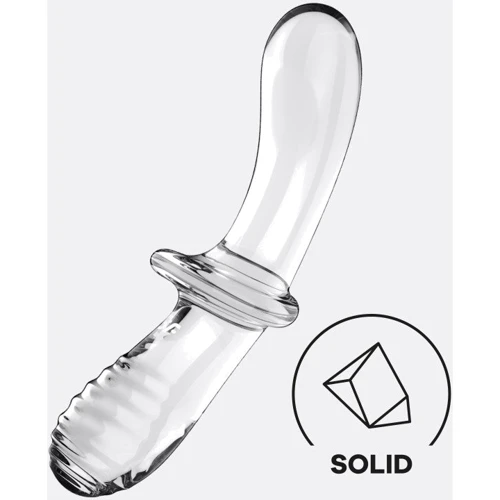 Скляний фалоімітатор Satisfyer Double Crystal Clear