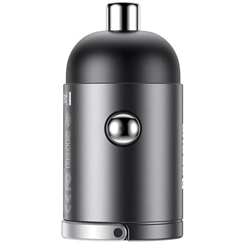 Зарядний пристрій Baseus Car Charger USB-C Tiny Star Mini PPS QC 30W Grey (VCHX-B0G): Сила струму 2.4а і більш