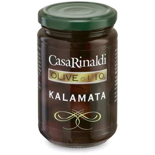 Оливки з кісточкою Casa Rinaldi Каламата чорні 300 г (8006165390552)