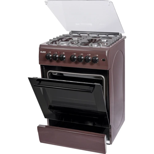 Плита комбинированная KLASS T5408E4 D.BROWN