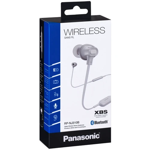 Наушники Panasonic RP-NJ310BGE-W: Тип конструкции вакуумные