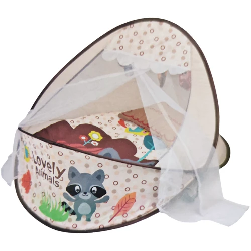 Килимок-манеж для немовляти Tiibaby 2в1 Бежевий (66526A)