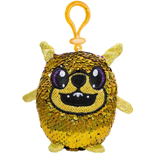 Мягкая игрушка с пайетками SHIMMEEZ S2 – Энергичный мопс (9 см, на клипсе)
