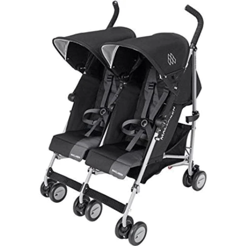 Прогулочная коляска для двойни Maclaren Twin Triumph, черный с серым (WM1Y120032)