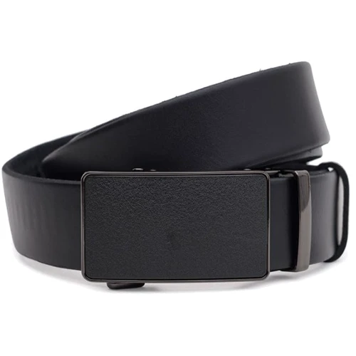 Чоловічий ремінь Borsa Leather чорний (115v1genav17-black)
