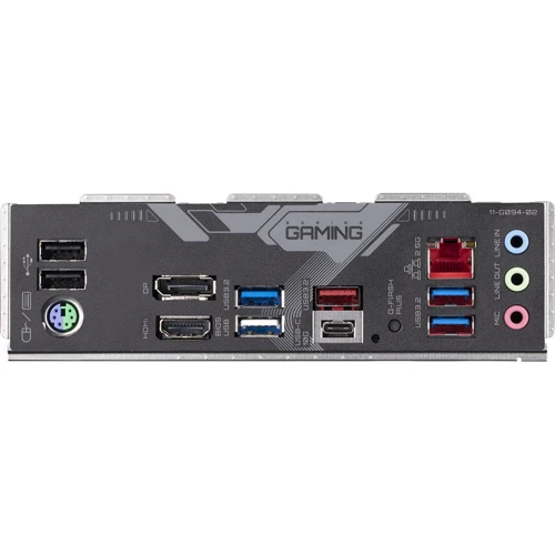 GIGABYTE B650 GAMING X: Разъемы на задней панели USB Type-C, USB 3.2 Gen 2, USB 3.2 Gen 1, USB 2.0, HDMI, Ethernet RJ-45, DisplayPort