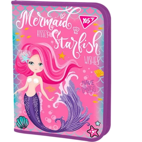 Папка для труда пластиковая на молнии Yes 491877 FC Mermaid с внутренним карманом
