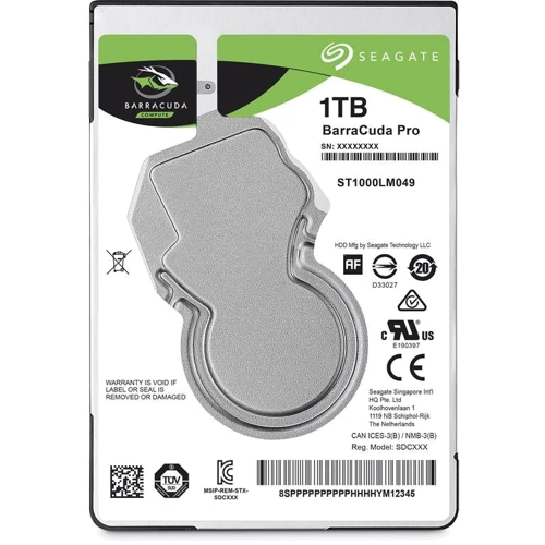 Внутренний жесткий диск Seagate BarraCuda Pro 1.0TB (ST1000LM049) UA