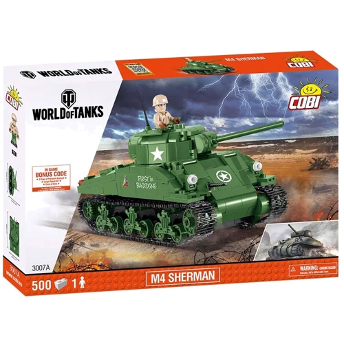 Конструктор COBI World Of Tanks Шерман Файрфлай, 500 деталей COBI-3007A