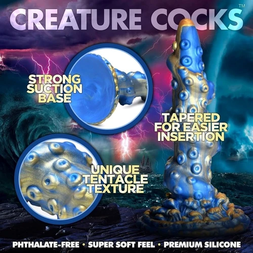 Фантазийный фаллоимитатор Кракен Creature Cocks Lord Kraken Tentacled Silicone Dildo