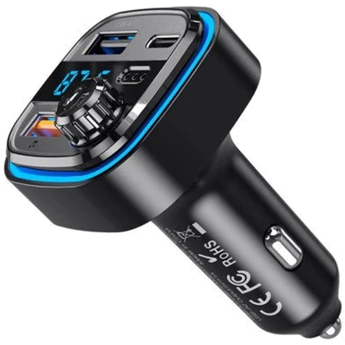 FM-трансмиттер XO BCC08 MP3 5V/3.1A Car Charger with Ambient Light (BCC08) фото 2