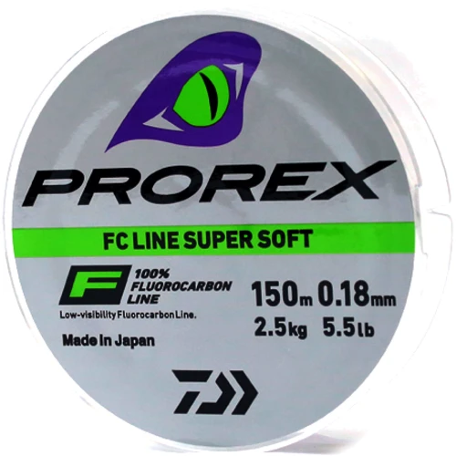 Флюорокарбон Daiwa Prorex FC Line Super Soft 0.18mm 2.5kg 150m (12995-118)
