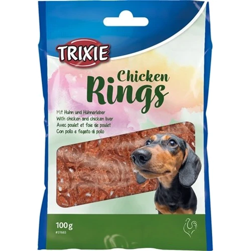 Лакомство для собак Trixie Chicken Rings с курицей 100 г (4011905316659)