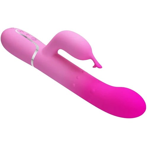 Вибратор с ротацией LYBAILE Pretty Love Shima Pink (BW-500051-4)